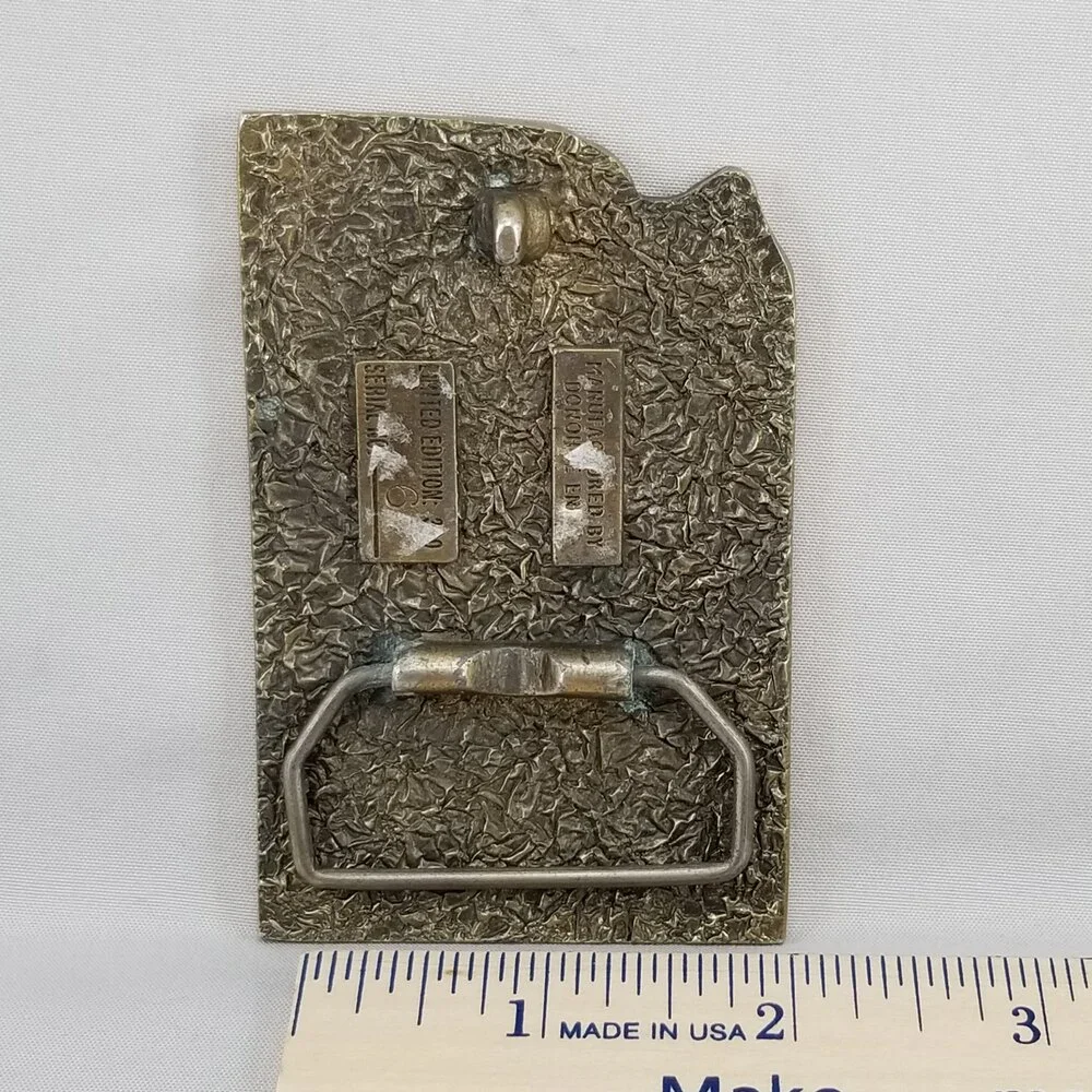 Belt Buckle Brass 20th Anniversary Underground Overhead Metering School‎